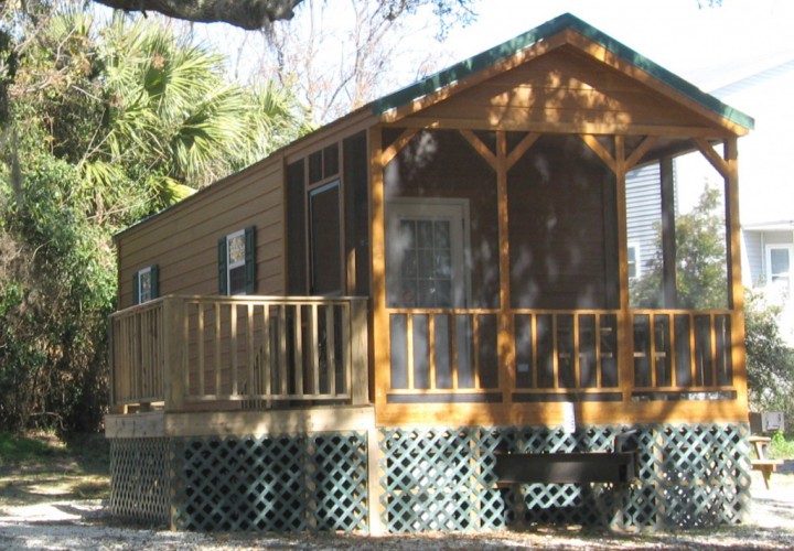 camping cabin in Tybee